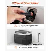 12 Volt 31.7QT Car Refrigerator Freezer Portable Electric Cooler Adjustable Temperature 4 to 68 F 12V 24V DC 100 240V AC for Camping Travel RV Outdoor