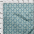 thumbnail image 3 of oneOone Polyester Spandex Light Blue Fabric Mandala Sewing Craft Projects Fabric Prints By Yard 56 Inch Wide, 3 of 5
