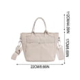 thumbnail image 3 of Bolso bandolera mini informal para mujer, de lona, para uso diario | Bolso bandolera ajustable para mujer | Bolso ligero de lona suave para ir al trabajo, de compras o para citas., 3 of 6