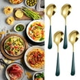 thumbnail image 1 of Huayishang Tableware Round Spoon 304 Stainless Spoon Fork Household Cute Small Soup Spoon Thick Round Bottom Eating Spoon, 1 of 9