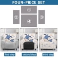 thumbnail image 6 of Binienty Anti Spill 4 Pieces Recliner Cover for Pet, Polyester Spandex High Elastic Recliner Sofa Cover for Home, Sea Turtle Starfish Pattern, 6 of 8