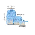 thumbnail image 3 of 3-in-1 Ice Cream Cone Print Bookbag Set with Insulated Lunch Bag and Pencil Case, Sweet Sprinkles Pattern School Backpack Set, Travel Daypack with Shoulder Bag for College Campus, 3 of 9