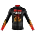 thumbnail image 5 of Maillot de ciclismo con estampado de calaveras para hombre, ropa de ciclismo de manga larga, uniforme de bicicleta de montaña, verano 2023, 5 of 5