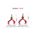 thumbnail image 4 of 28 Inch/32 Inch Log Lifting Tongs With 4 Claw Hook, Claw Hook Log Lifting, Handling, Dragging Carrying Tool, Red, 4 of 5