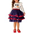 thumbnail image 1 of Gupgi Robe de Vacances de Noël pour Fille de 2 à 10 Ans Robe en Tulle à Manches Longues pour Petites Filles, 1 of 9