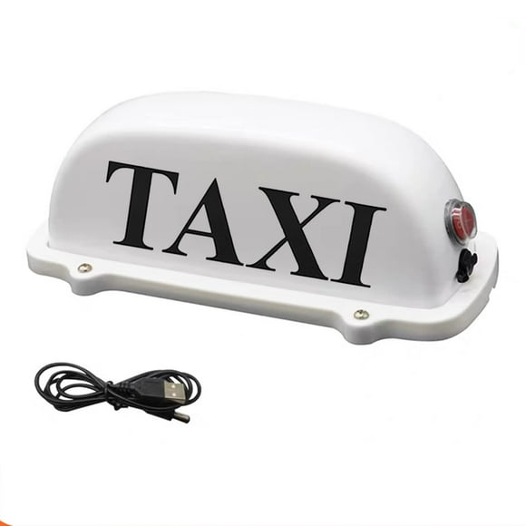 Lámpara de techo para taxi DRFLYSD recargable por USB con base magnética