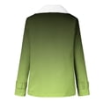 thumbnail image 4 of Winter Warm Zip Up Jackets for Womens Fashion Plus Size Composite Plush Button Lapels Jacket Outwear Coat Gifts for Womens, 4 of 6