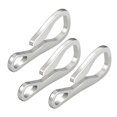 thumbnail image 4 of Here's a polished product description for your item:\n\n \n\n**3pcs Stainless Steel Key Ring Buckles – Durable Carabiner Clips for Outdoor, 4 of 4