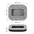 thumbnail image 2 of Uxcell Bed Stoppers Furniture Stopper, 5 Pack 3.15" x 2.76" Furniture Caster Cups, Grey, 2 of 6