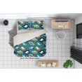 thumbnail image 2 of 3D Cartoon Hand Drawn Colorful Ocean Whale Shark Fish Quilt Cover Set Bedding, 2 of 3