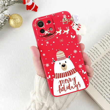 For Xiaomi Mi 11 Lite NE Mi11Lite 11LiteNE Case 3D Doll Christmas Deer Pendant Fundas For Xiaomi Mi11Lite Cover Shell Coque Etui
