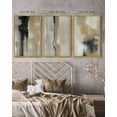 thumbnail image 4 of SHENIFY Abstract Wall Art 16x24in3pcs Natural Framed Tie-Dyed Shapes Abstract Illustrations Modern Minimalist Painting Decorative Artwork for Living Room Bedroom, 4 of 5
