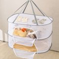 thumbnail image 3 of WHAMVOX White Drying Rack 1-Pack, Compact and Clothes Air Dryer, 23.6 x 17.3 x 15.7 Inches, 3 of 5