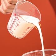 SPRING PARK Creative Clear Plastic Liquid Measuring Scale Cup Jug Beaker For Lab Pour