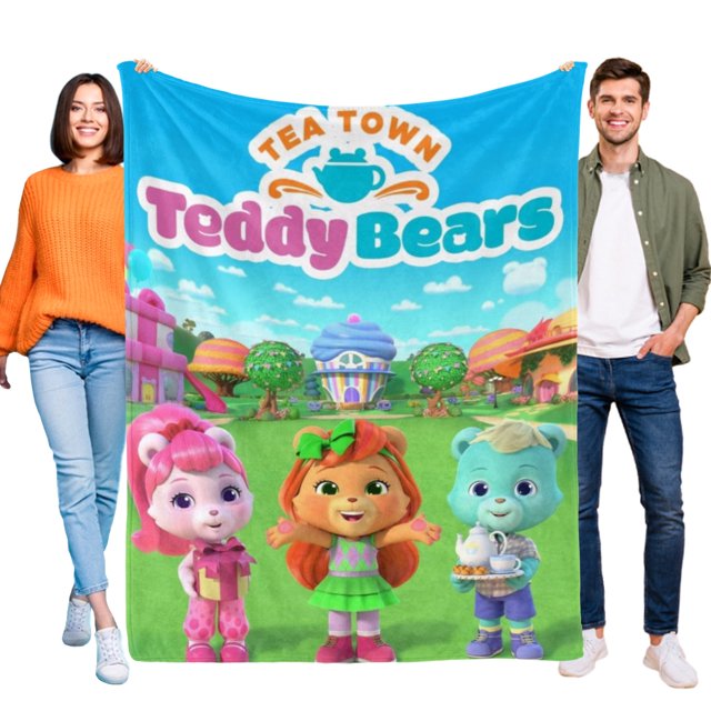 Osos de Peluche de Tea Town anti-pilling, suave, ligera, esponjosa y acogedora de lujo para hogar y cocina – Perfecta para niños y adultos,50X70cm