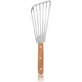 thumbnail image 3 of New Star Foodservice 43068 Wood Handle Fish Spatula, 6.5" Blade, Silver, 3 of 5