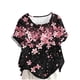 thumbnail image 1 of Camisas de Manga Corta para las Mujeres Casual Cuello Redondo Cómodo Regular de Lino Blusa Botón Superior Verano Manga Corta Tops para las Mujeres, 1 of 5