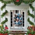 thumbnail image 6 of YANHAIGONG Christmas Door Covers for Front Door,Christmas Door Covers Decorative,Merry Christmas Decorations Door Cover,35 X 71" Christmas Snowman Door Cover,Christmas Day Door and Wall Decoration, 6 of 9