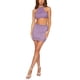 thumbnail image 3 of VISgogo - Traje de falda de punto para mujer, color sólido, sin mangas, con lazo en la espalda, tops cortos con cuello halter y minifalda de verano VISgogo  moda, 3 of 7