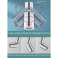 thumbnail image 2 of Grifo universal para lavabo, giratorio 720°, boquilla de agua a prueba de salpicaduras, grifo burbujeador, artefacto de lavado multifuncional, 2 of 6