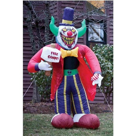 Free Candy Clown 7' Airblown Halloween Accessory