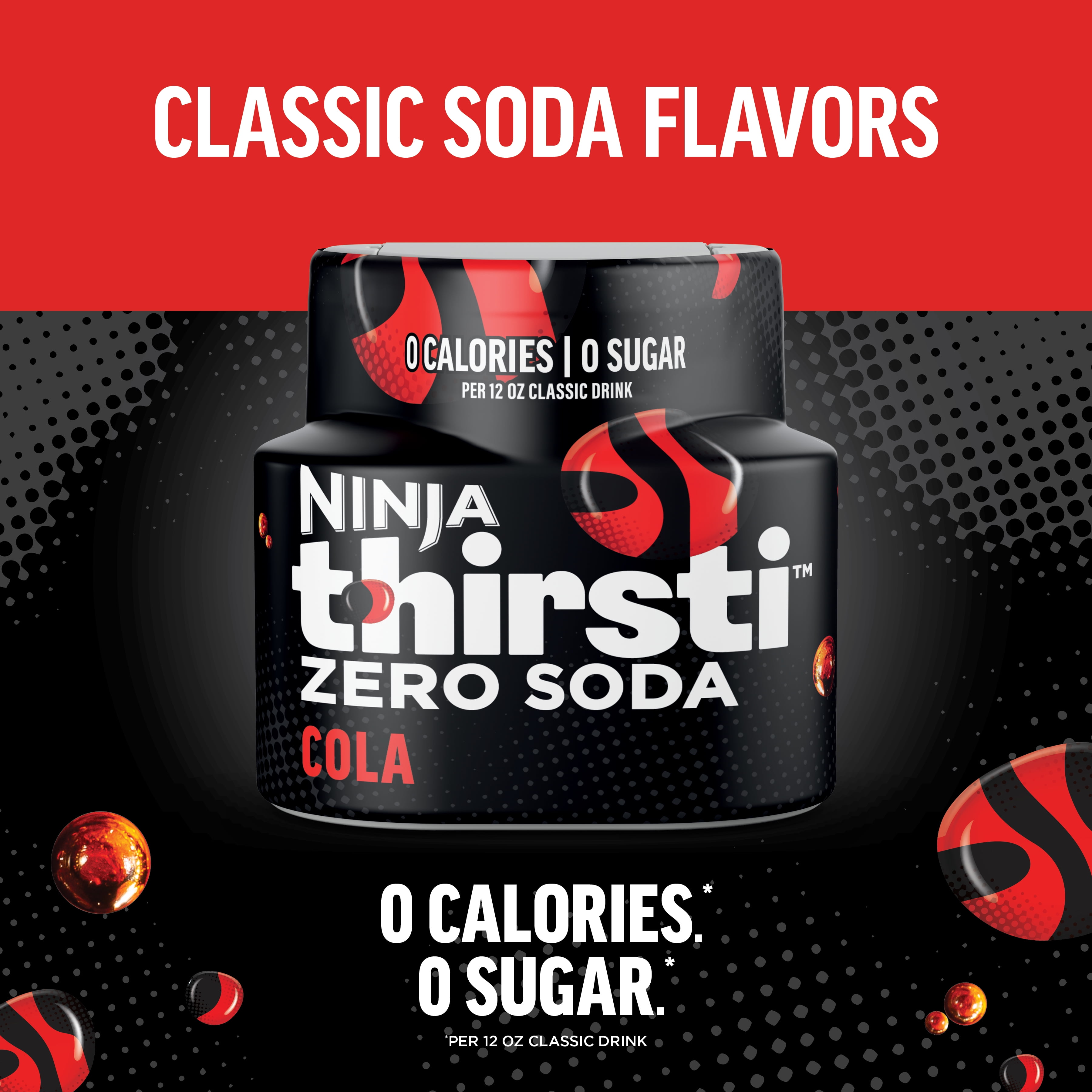Ninja Thirsti ZERO SODA Cola Flavored Liquid Water Drops