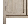 thumbnail image 4 of Benjara Lia Small Accent Cabinet- 2 Door- Drawer- Antique Style Whitewash Wood, 4 of 5