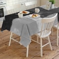 thumbnail image 4 of Black Abstract Rectangle Tablecloth, Grey Geometric Oil Painting Vintage Ombre Waterproof & StainResistant Tablecloth, Washable Oil-proof Table Cover for Dining/Party/Wedding/Camping/Buffet 60x120 In, 4 of 9