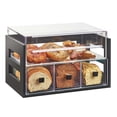 thumbnail image 1 of Midnight Bamboo 2 Tier Bread Display Case - 20.125 x 12.75 x 13.125 in., 1 of 1