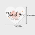 thumbnail image 6 of Dserhfy 150 Pcs Love Heart Shaped Thank You Cards 2.36 x 2.76 Inch Blank Notecards Greeting Cards for Wedding Baby Shower Small Business, 6 of 8