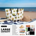 thumbnail image 5 of Kdxio Kawaii Mexican Avocado for Beach Bag for Women Large Beach Tote Bag Waterproof Sandproof Swim Bag with Zipper Pockets Beach Vacation Travel, 5 of 7
