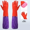 thumbnail image 2 of Monstrate Guantes para el hogar, 2 uds., para lavar platos, guantes largos de látex antiincrustantes, Herramientas de limpieza gruesas, ropa de Cocina y Comedor Monstrate HA071719-01, 2 of 6