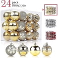 thumbnail image 1 of Aitsite Boules De Nol 6cm Arbre De Nol Boules Boule De Porte Murale Ornements Dcorations Arbre Balles Dcoratives Vacances Fourniture De Fte De Mariage, 1 of 1