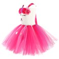 thumbnail image 5 of Toddler Girls Easter Dresses Bunny Adorable Princess Dress Cute Rabbit Ears Party Mesh Tufted Dress #Hot Pink 10-12 Years, 5 of 6