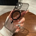 thumbnail image 5 of Luxury Shockproof Transparent Silicone Cover Magsafe Wireless Case Camera Lens Protection for iPhone 15 14 13 12 11 Pro Max For iPhone 14 Pro CHINA, 5 of 5