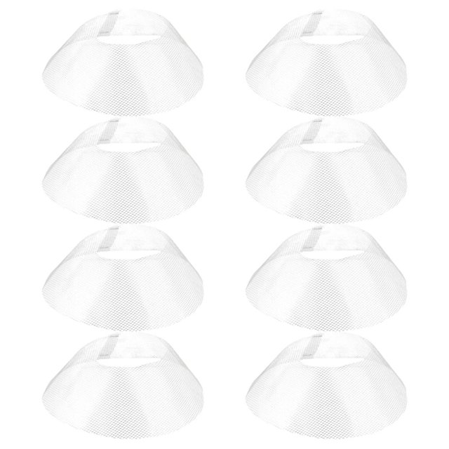 HONMEET 8Pcs Universal Hood Filter Bowl Shape for Kitchen Cooker Hood Grease Filter Replacement