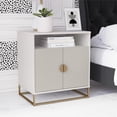 thumbnail image 2 of Kelly Accent Cabinet, White/Taupe, 2 of 12