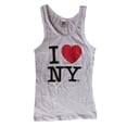 thumbnail image 2 of I Love NY Tank Top Ladies Heart Logo Womens New York City Summer White, Medium, 2 of 4