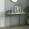 thumbnail image 2 of HOMCOM 47" Console Table with Gold Steel Legs for Entryway Living Room, 2 of 10