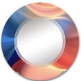 thumbnail image 2 of DESIGN ART Designart "Orange Blue Fractal Fluidity II" Fractals Modern Wall Mirror 24in.x24in., 2 of 4