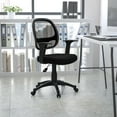 thumbnail image 3 of Flash Furniture Mid-Back Black Mesh Swivel Ergonomic Task Office Chair with T-Arms - Desk Chair, 3 of 17