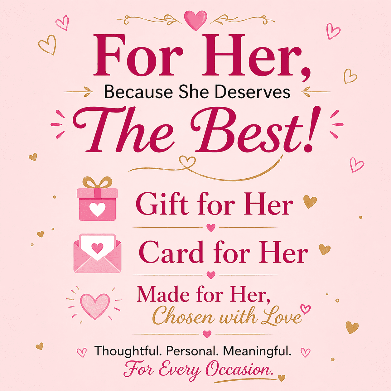 Chocolate Gift Box for Her – 20+ Assorted Chocolates, Greeting Card & Mystery Gift Hamper for Women, Wife, Girlfriend, Mom, Sister