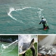 "NEWEEN Throwing Saltwater Bait Cast Net, Hand Fishing with 3/8"" Mesh