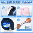 thumbnail image 4 of MarkDomain 3 Pack 91331 Compatible for Dymo Letratag Label Lape White for Dymo Letratag 12mm(1/2 inch), 4 of 10