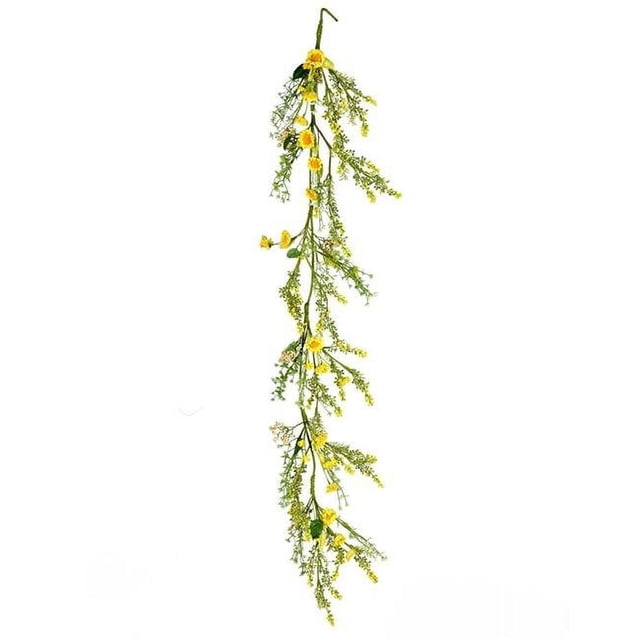 Vickerman FY195060 5 ft. Yellow Sunflower Garland
