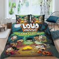 thumbnail image 2 of La Casa Ruidosa Conjunto de sábanas temático, trío de piezas, cómodo y amigable con la piel, diseño único, regalo de decoración para el hogar para familiares, amigos y fans,173cm *218cm, 2 of 6