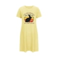 thumbnail image 5 of KIHOUT 2024 Fashion Black Round Neck Top Nightdress for Women Rabbit Pringted Short Sleeve Loose Slim Long T-Shirt Home Casual Ladies Regular Pajamas Nightgown S-2XL, 5 of 7
