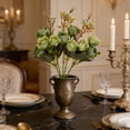 thumbnail image 6 of JHyouerji Artificial Rose Flowers Long Stem Green Fake Silk Roses for DIY Wedding Bouquet Table Centerpiece Home Decor, 6 of 7