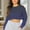 Dark Blue, variant on DAFPZW Womens Fall Fashion 2025 Cropped Sweatshirts Oversized Long Sleeve Crewneck Pullover Crop Tops Fall Clothes