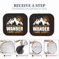 thumbnail image 6 of Haiem Not All Who Wander Are Lost4 Windshield Sun Shade: Universal Foldable 2-Piece Car Front Window Sunshade - Blocks Uv Rays, And Reduces Heat,Essential Car Accessory Medium, 6 of 7